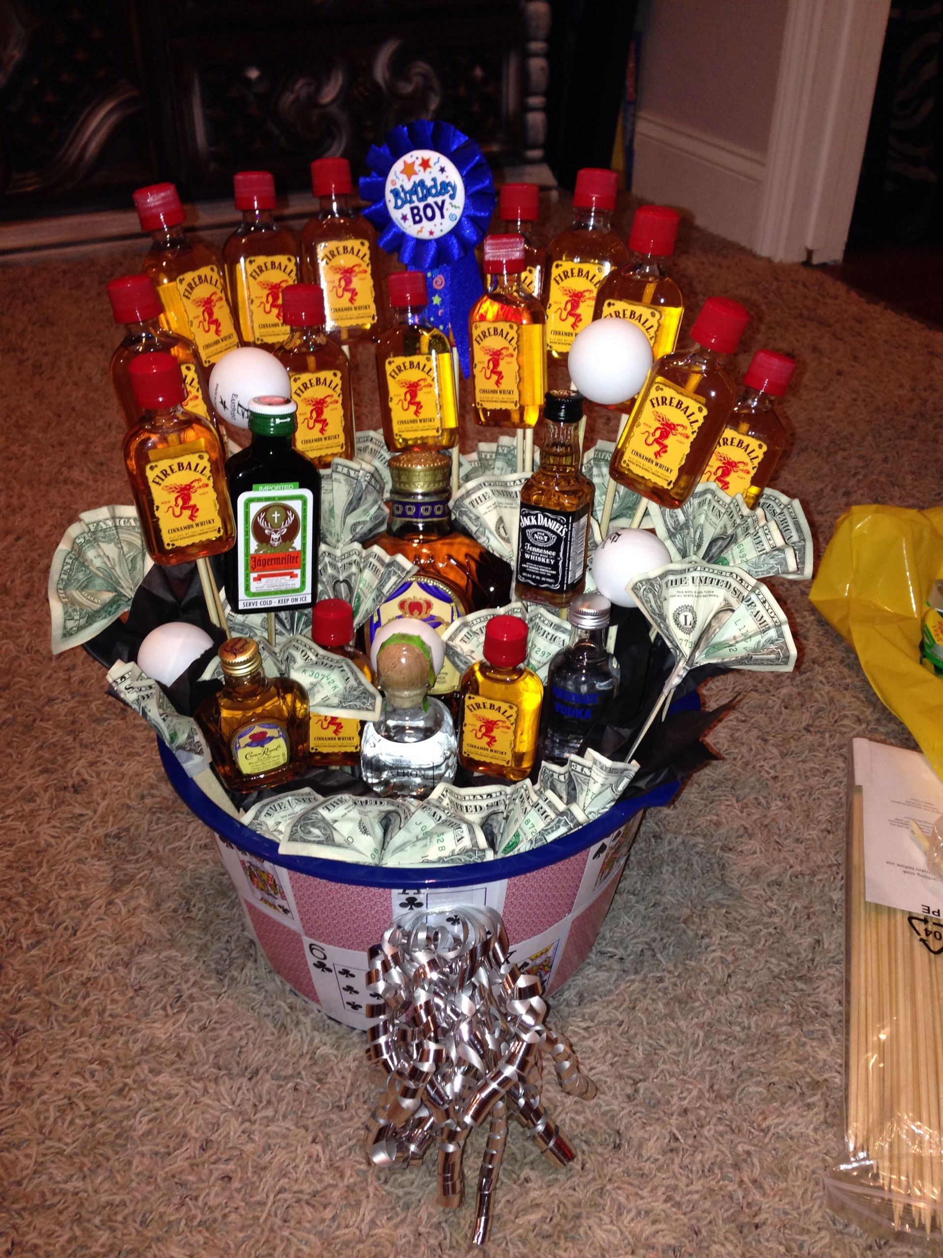 Creative 21St Birthday Gift Ideas For Him
 21st birthday basket for boyfriend