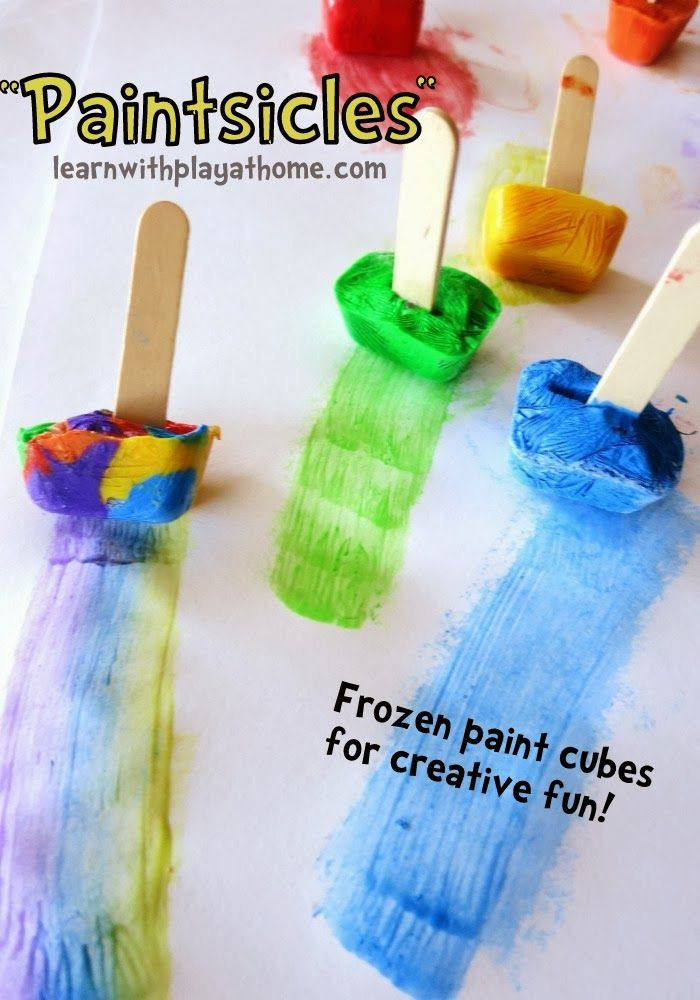 Creative Activities For Preschoolers
 Paintsicles Frozen paint cubes for creative fun