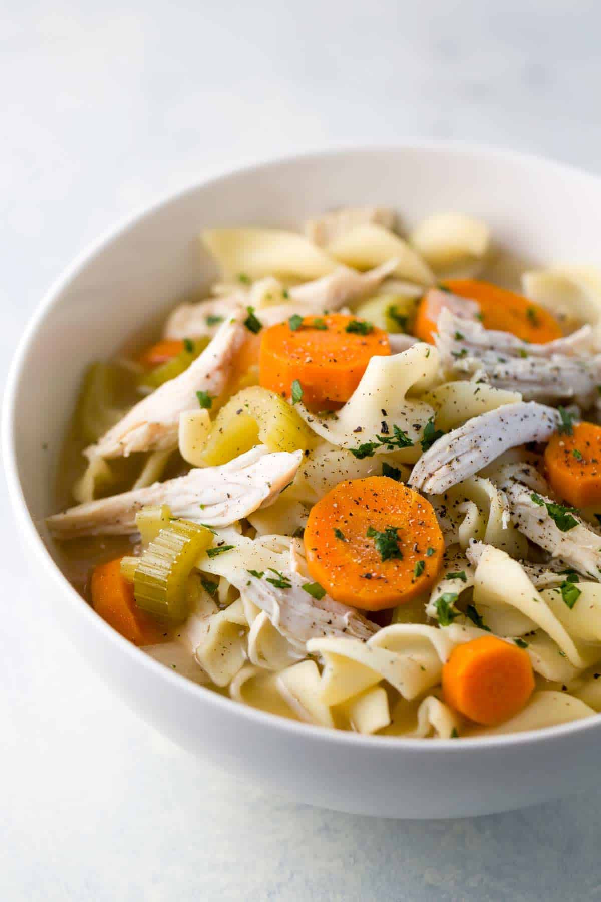 Crockpot Chicken Noodle Soup With Egg Noodles
 Easy Slow Cooker Chicken Noodle Soup Recipe