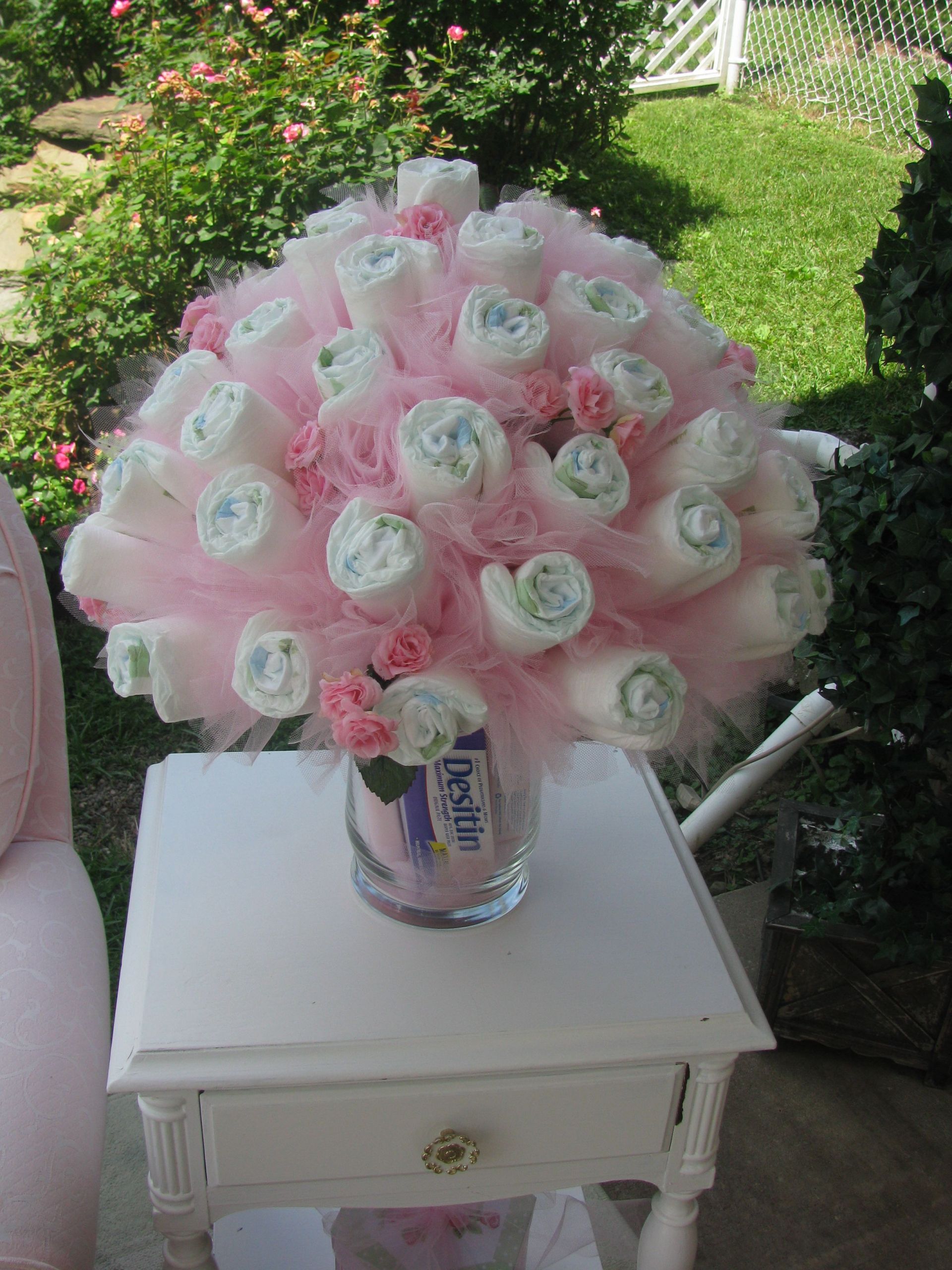 Cute Gift Ideas For Baby Shower
 Baby Shower Diaper Bouquet Shower Gift for a baby shower