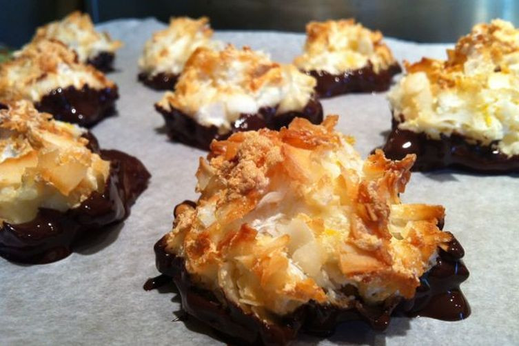 Dairy Free Coconut Macaroons
 Chocolate Dipped Coconut Macaroons gluten free dairy
