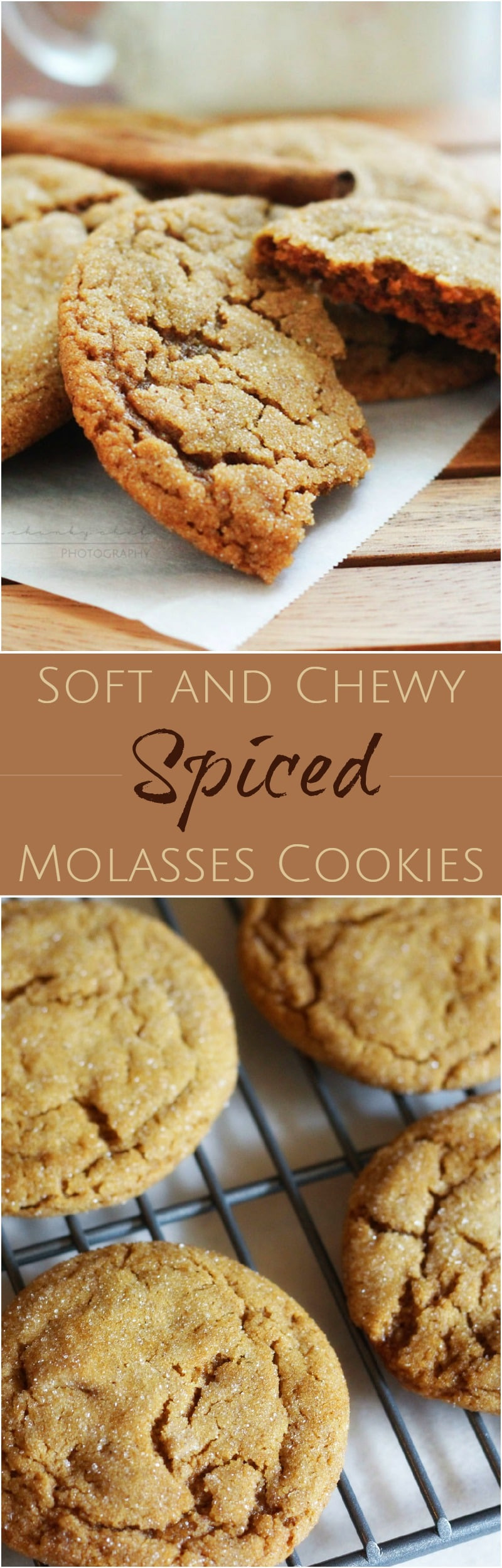 Dark Molasses Cookies
 Spiced Soft Molasses Cookies The Chunky Chef