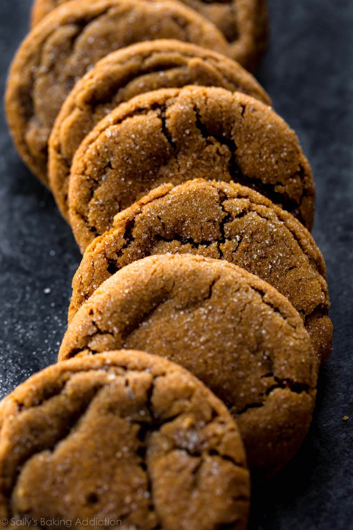 Dark Molasses Cookies
 chewy molasses candy