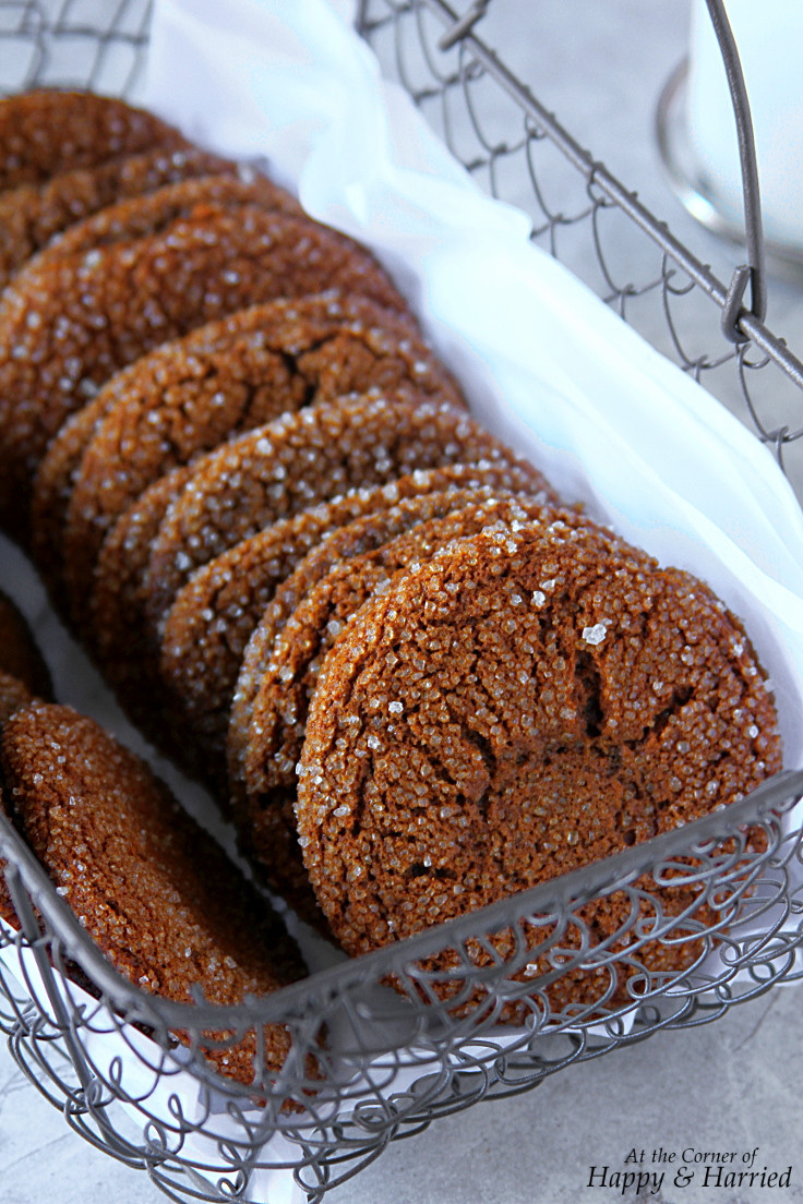 Dark Molasses Cookies
 Chewy Spiced Molasses Cookies