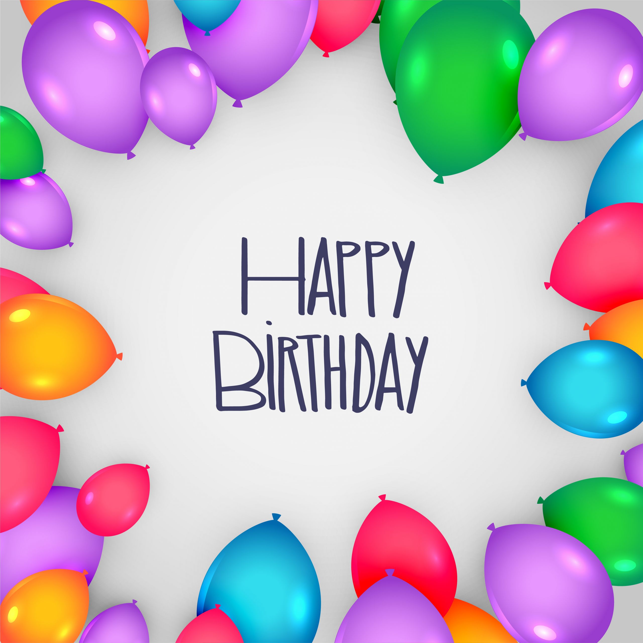 Design A Birthday Card
 happy birthday card design with colorful balloons