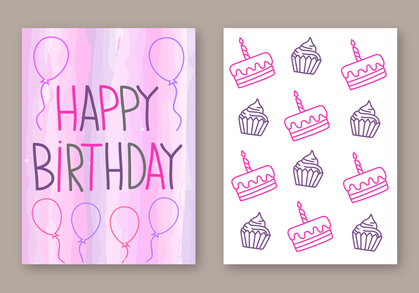 Design A Birthday Card
 Free Happy Birthday Card Vector Download Free Vector Art