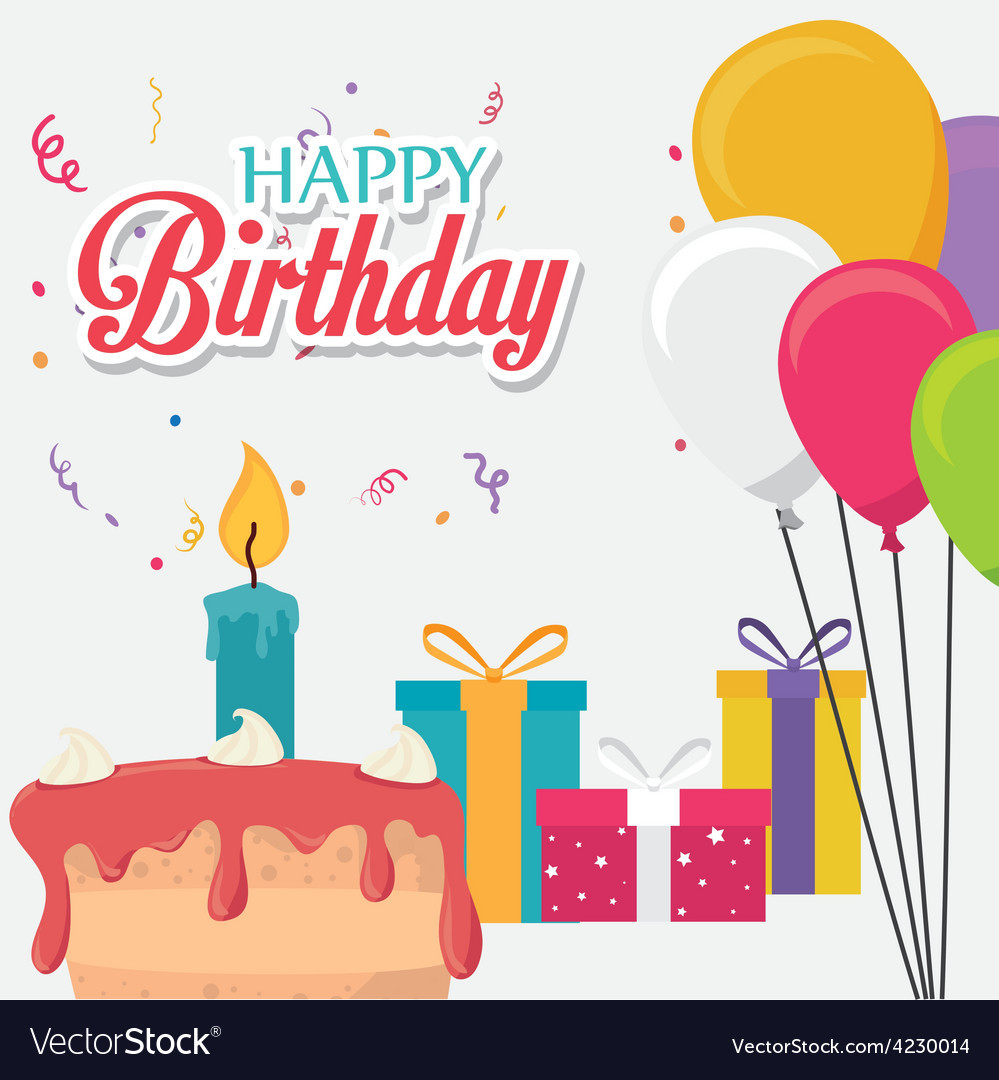 Design A Birthday Card
 Happy birthday card design Royalty Free Vector Image