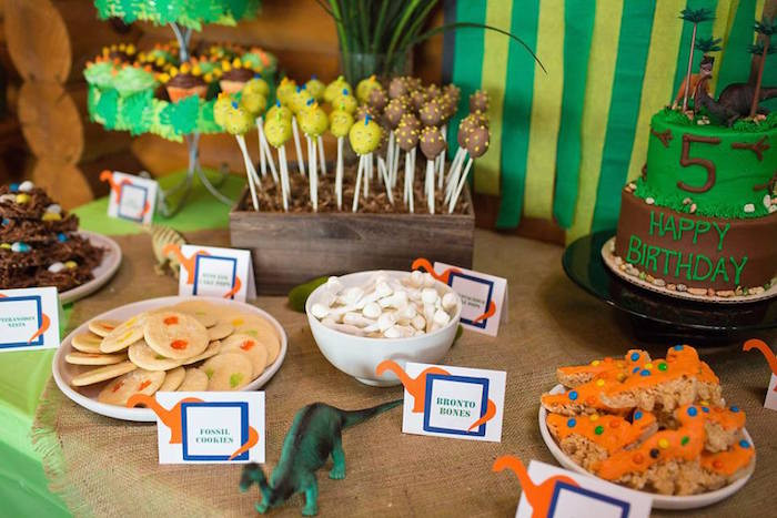 Dinosaur Food Ideas For Birthday Party
 Kara s Party Ideas Dinosaur 5th Birthday Party