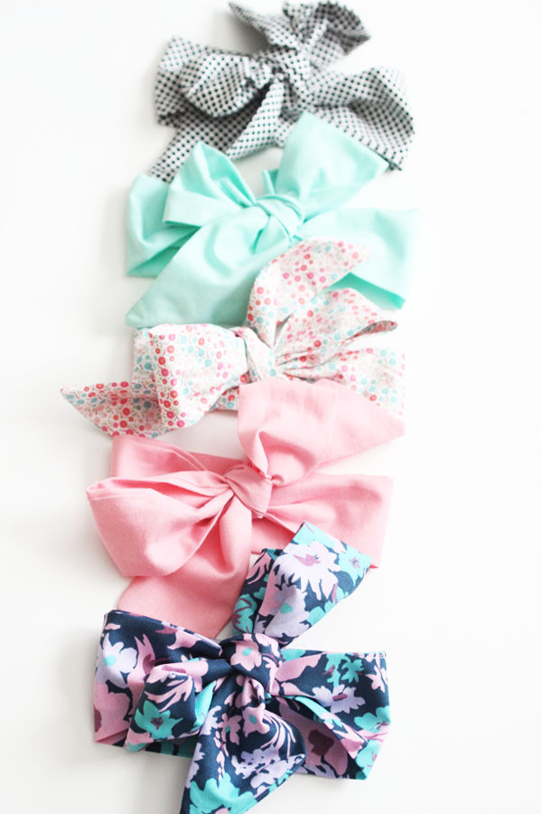 Diy Baby Bows
 bright & bold DIY baby bow headwrap