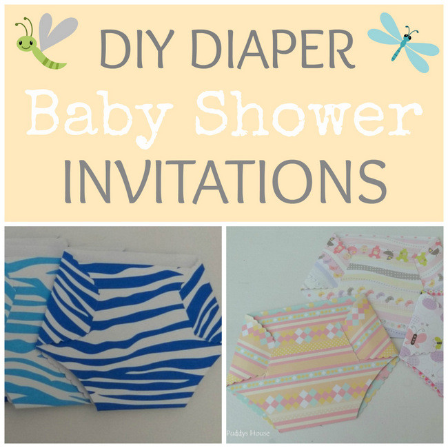 Diy Baby Invitations
 Baby Shower Diaper Invitation – Puddy s House