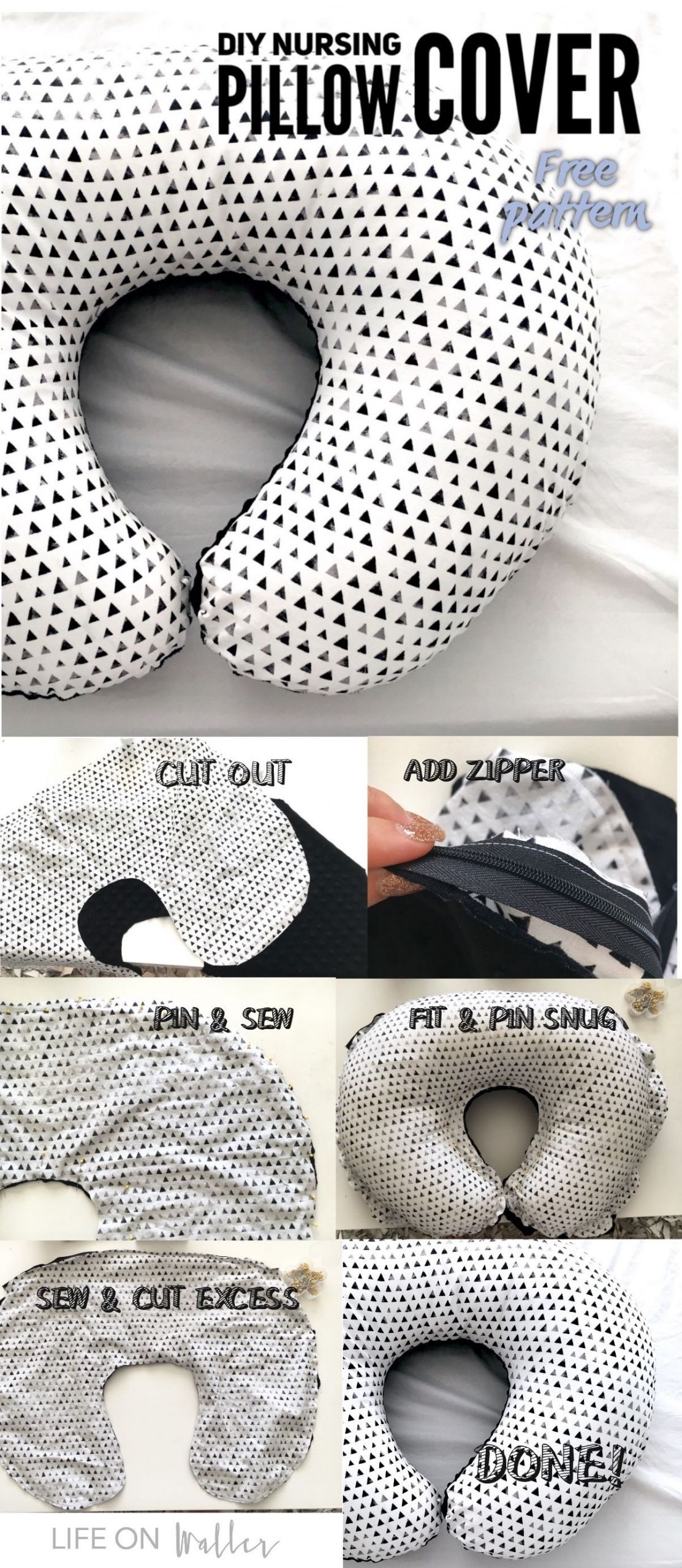 DIY Baby Pillows
 DIY Nursing Pillow Cover