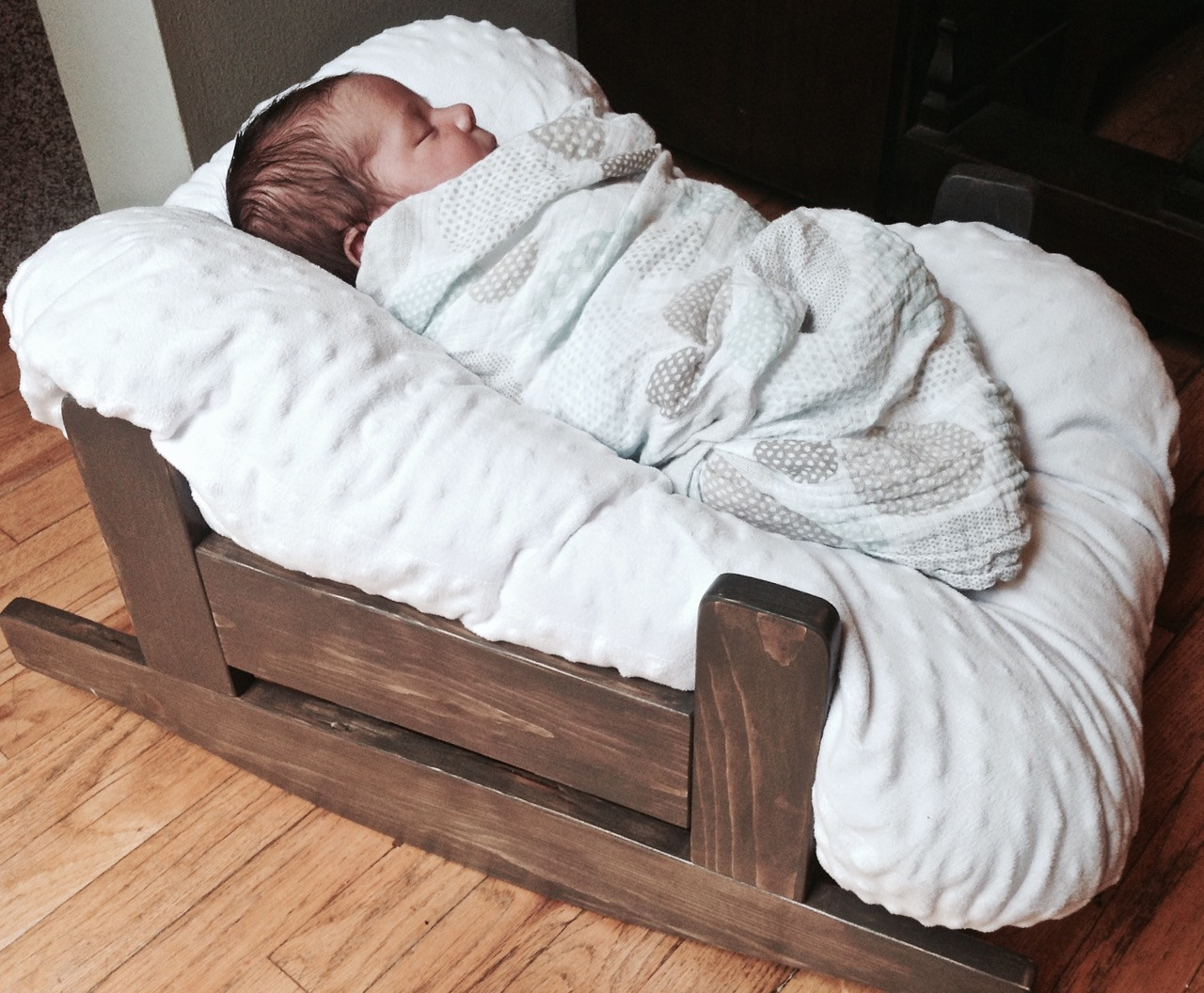 DIY Baby Pillows
 The Project Lady DIY Wooden Baby Pillow Rocker Bassinet