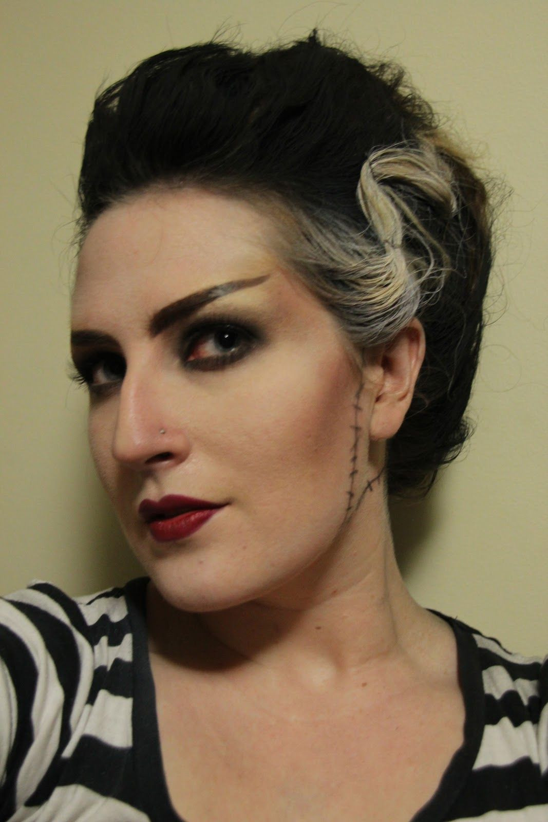DIY Bride Of Frankenstein Hair
 Bride of Frankenstein Halloween Tutorial