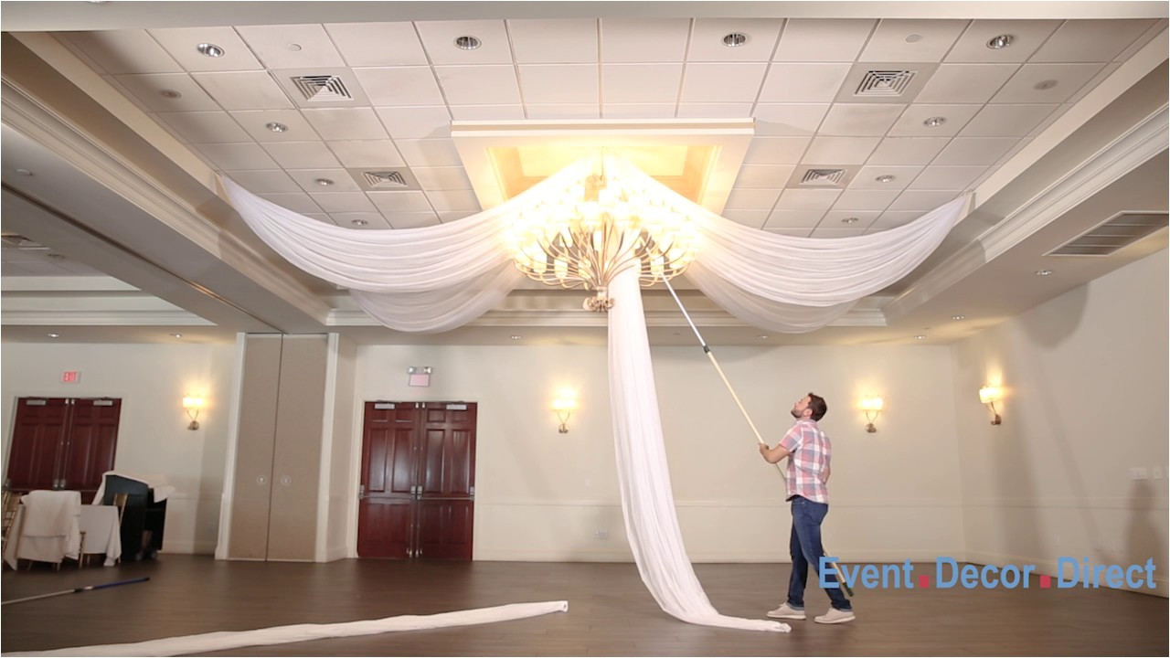 DIY Ceiling Draping For Weddings
 Diy Ceiling Draping Kit