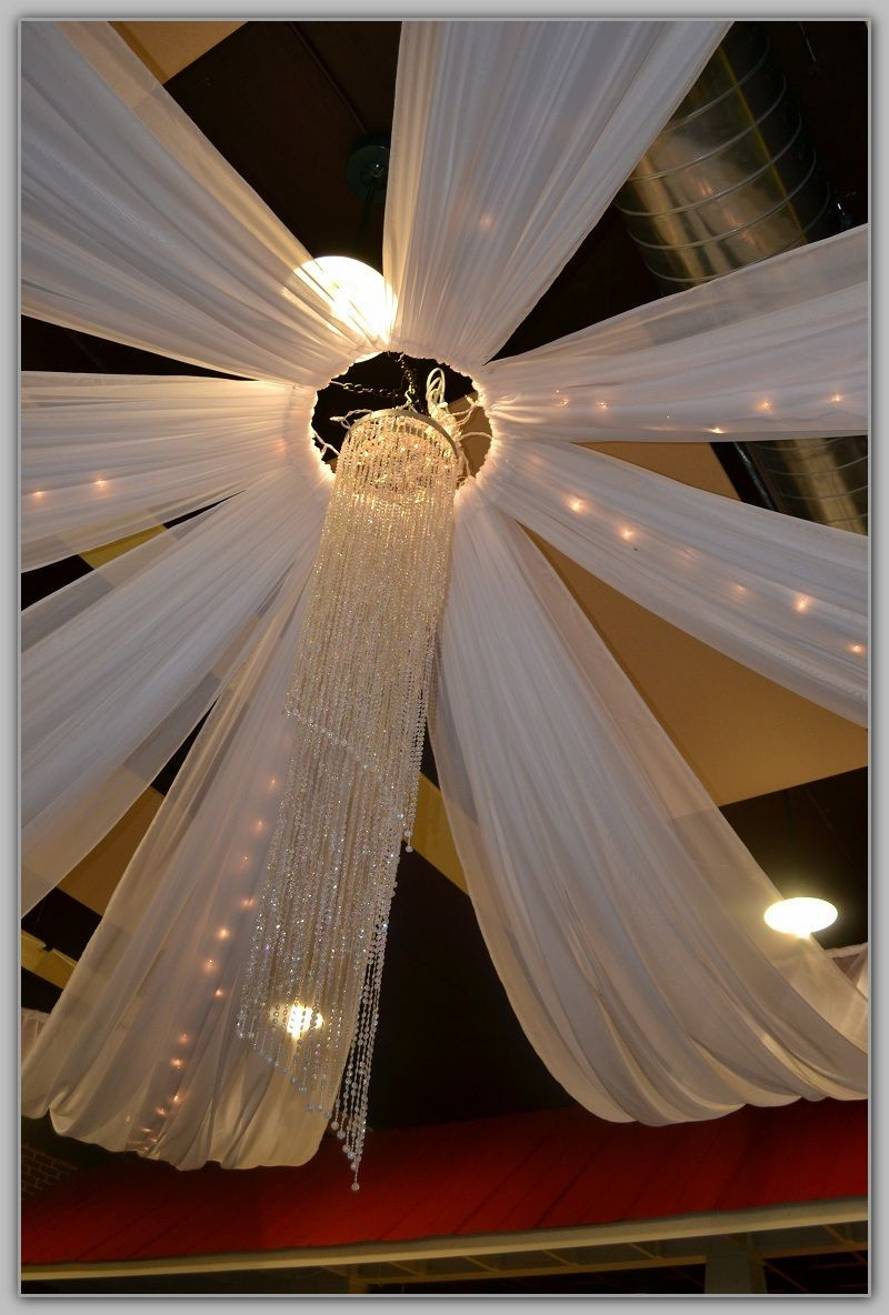 DIY Ceiling Draping For Weddings
 Draping Ceiling