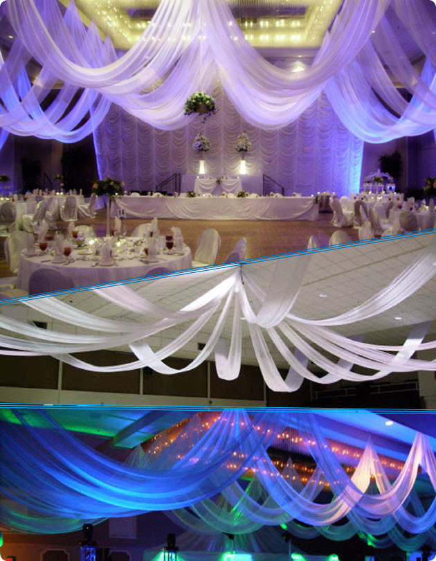 DIY Ceiling Draping For Weddings
 Do It Yourself Ceiling Draping