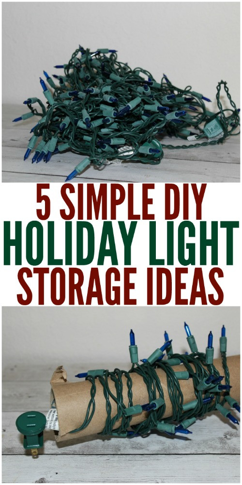 DIY Christmas Light Storage
 Holiday Light Storage Ideas No More Tangled Strings