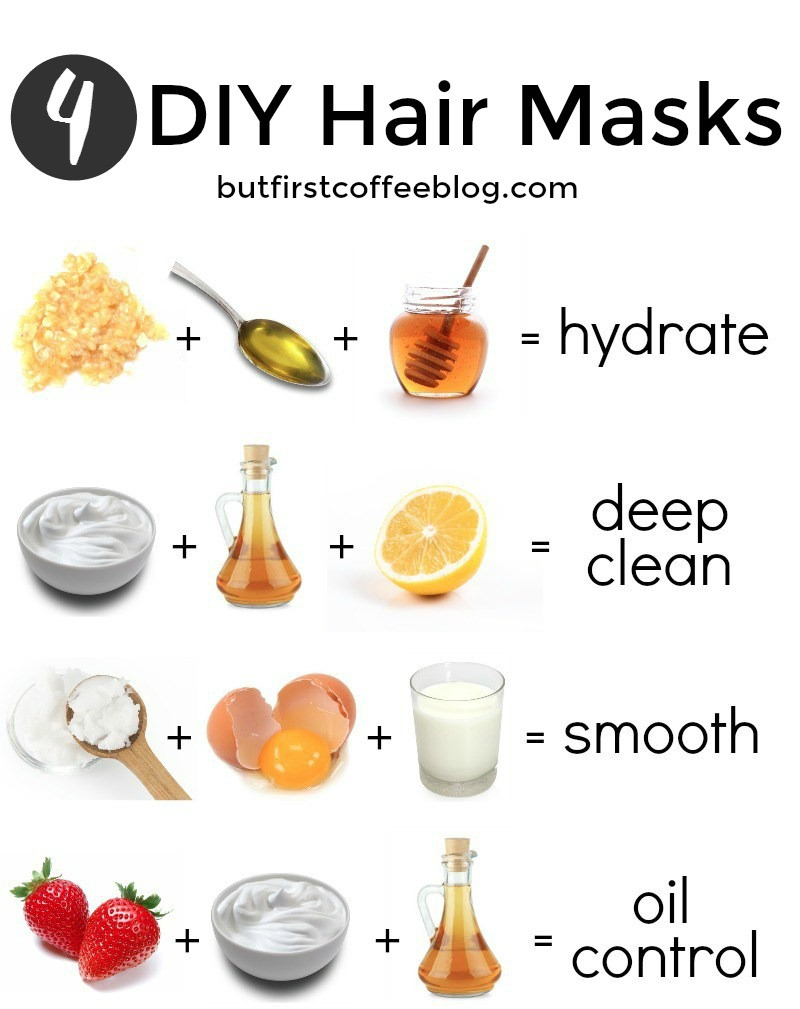 DIY Dry Hair Mask
 4 DIY Hair Masks For EVERY Hair Type