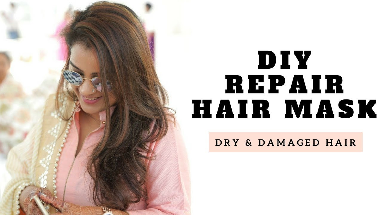 DIY Dry Hair Mask
 DIY Repair Hair Mask For Dry and Damaged Hair