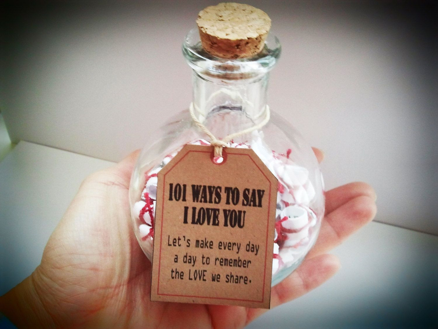 DIY Gifts That Say I Love You
 Anniversary Gifts Gift of Love "101 Ways to say I Love