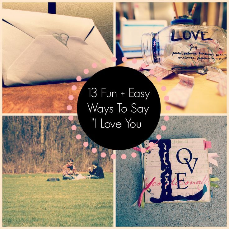 DIY Gifts That Say I Love You
 60 best Unique Ways to Say I Love You images on Pinterest