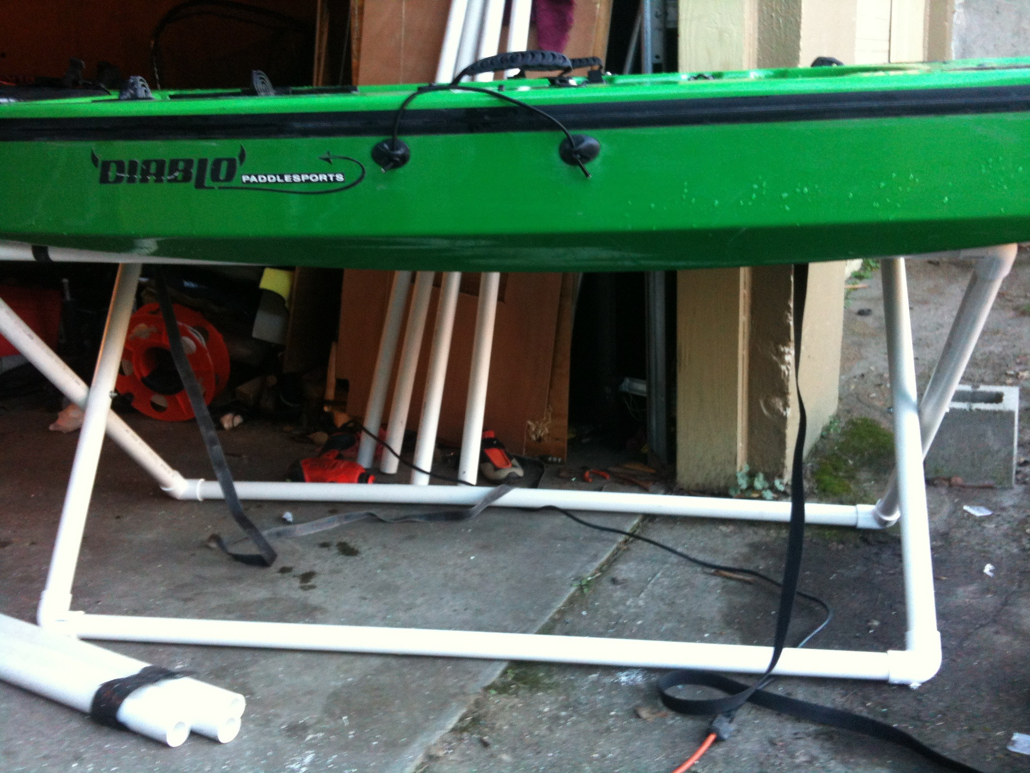 DIY Kayak Rack Pvc
 DIY folding PVC kayak stand