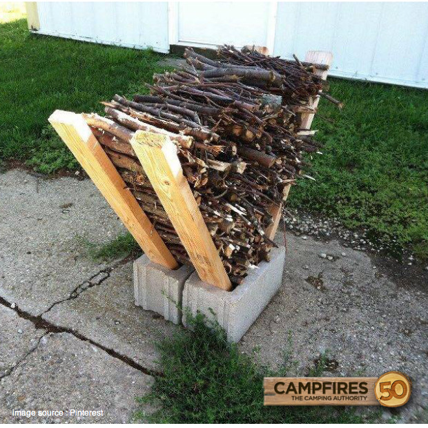 DIY Log Rack
 DIY Firewood Rack 50 Campfires