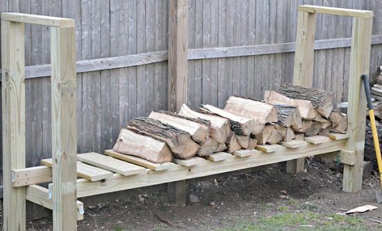 DIY Log Rack
 16 Best Homemade DIY Firewood Racks Ideas
