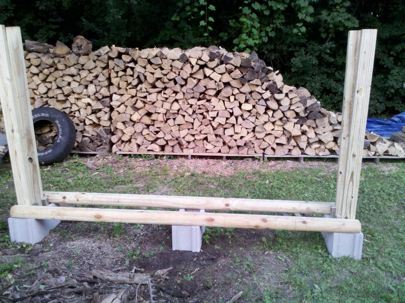 DIY Log Rack
 diy firewood rack Page 2