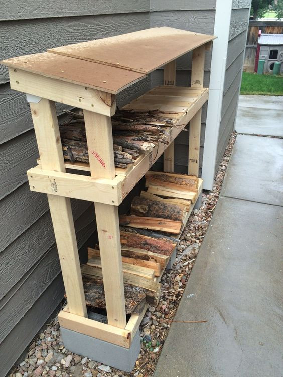 DIY Log Rack
 21 Creative DIY Firewood Rack Designs Ideas for Outdoor Space