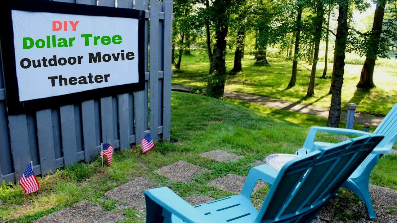 DIY Outdoor Movie Theater
 Dollar Tree DIY Outdoor Movie Theater