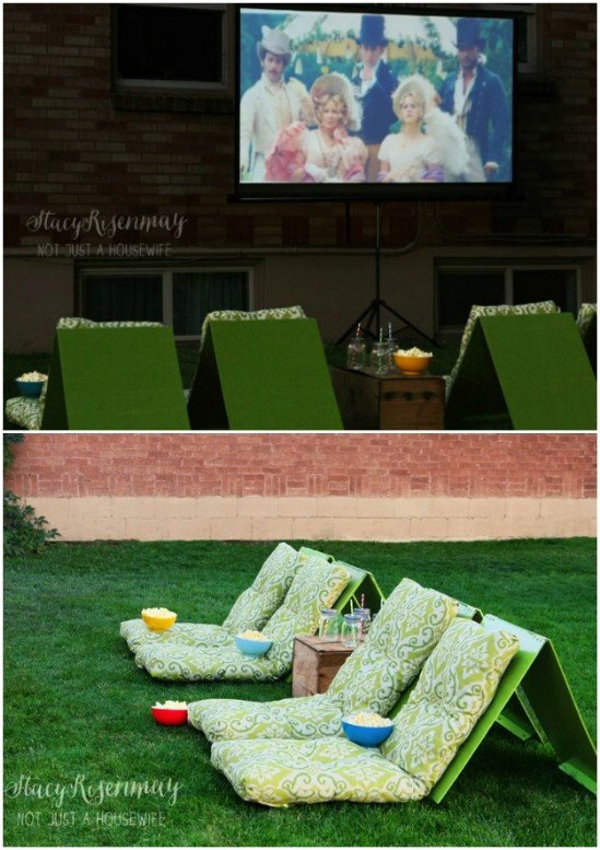 DIY Outdoor Movie Theater
 80 Brilliant DIY Backyard Furniture Ideas That Will Give