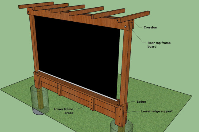 DIY Outdoor Movie Theater
 Show Thyme How to Build an Outdoor Theater in Your Garden