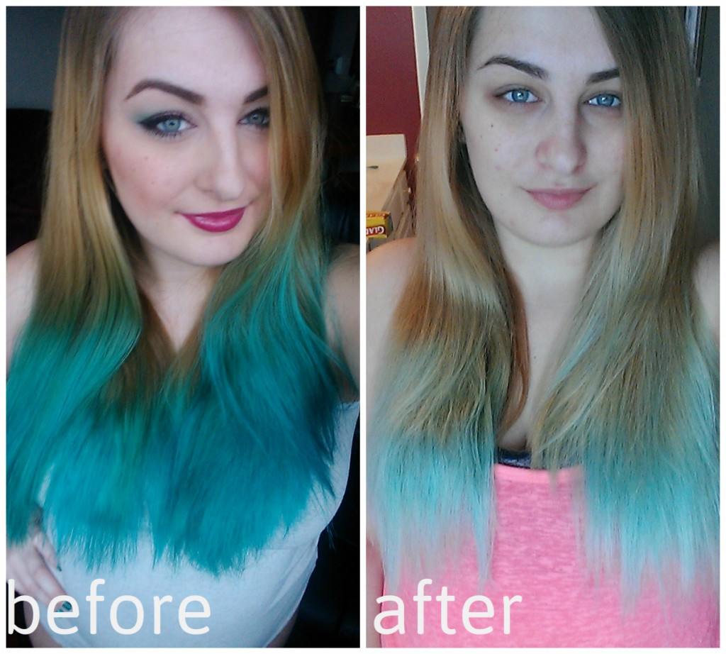 DIY Permanent Hair Dye
 Hair DIY How I Removed Stubborn Blue and Green Semi