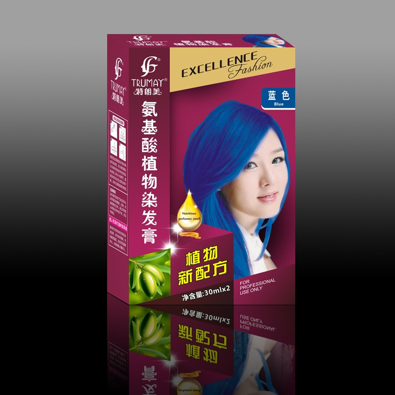 DIY Permanent Hair Dye
 Fashionable 19 colors hair dye cream 30ml 2 DIY permanent