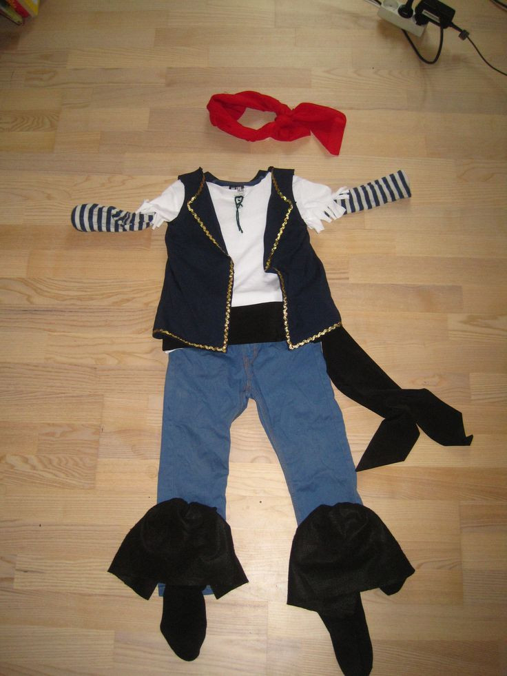 DIY Pirate Costume Kids
 DIY No sew Jake and the neverland pirates costume for kids