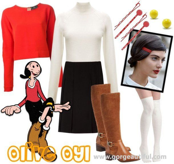 DIY Popeye And Olive Oyl Costume
 10 best POPEYE & Olive oyl diy costume images on Pinterest