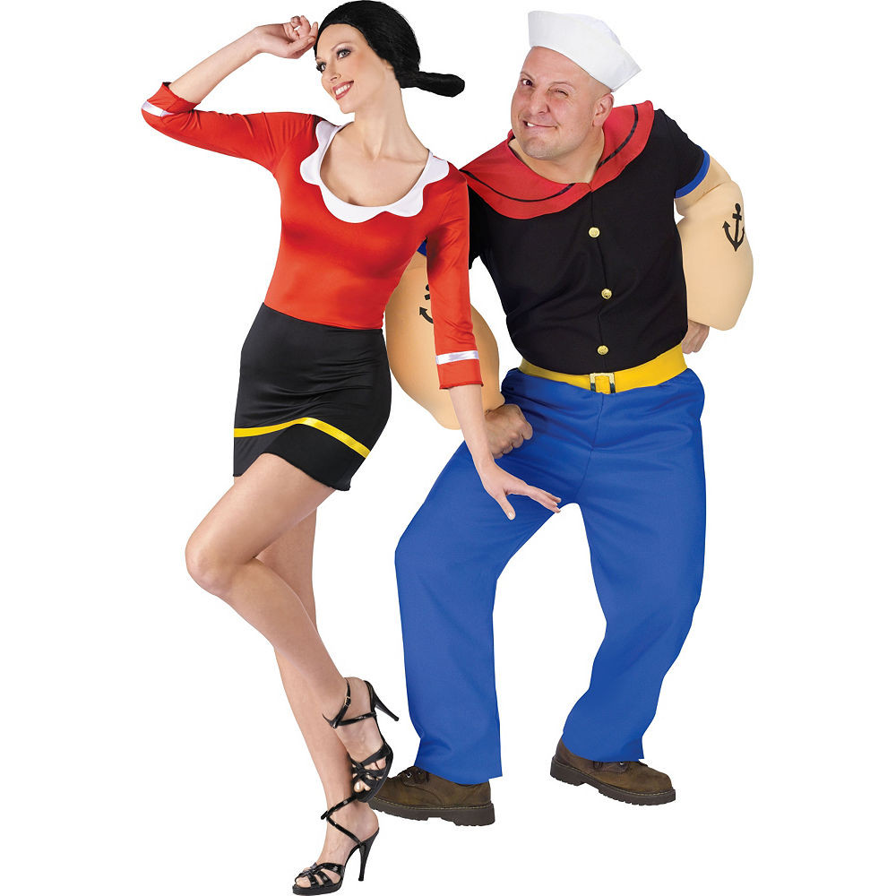 DIY Popeye And Olive Oyl Costume
 y Olive Oyl & Popeye Couples Costumes