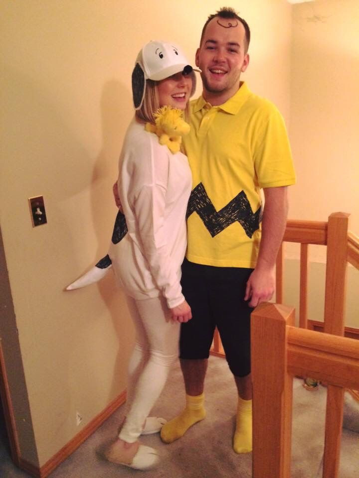 DIY Snoopy Costume
 Charlie Brown and Snoopy couples Halloween costume