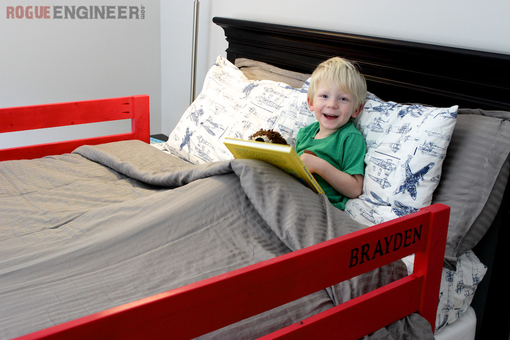DIY Toddler Bed Rail
 DIY Toddler Bed Rail Free Plans