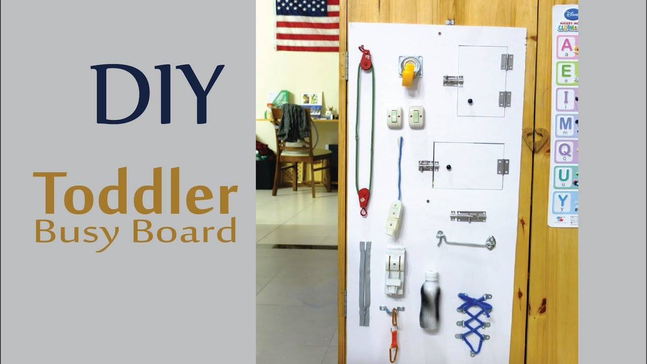 DIY Toddler Busy Board
 DIY Busy Board for Baby and Children