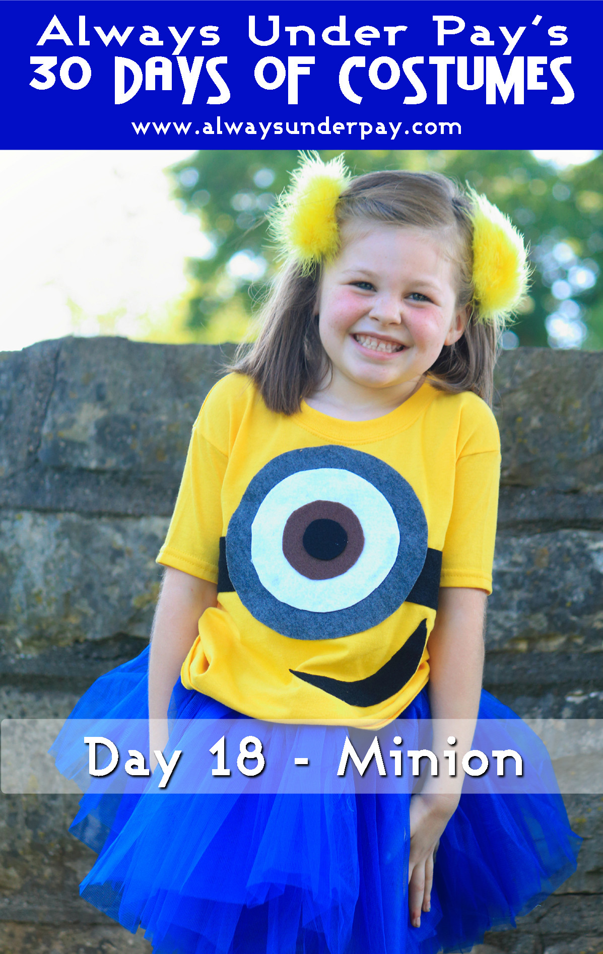 DIY Toddler Minion Costume
 Day 18 – Minion DIY Halloween Costume Tutorial Cheap Easy