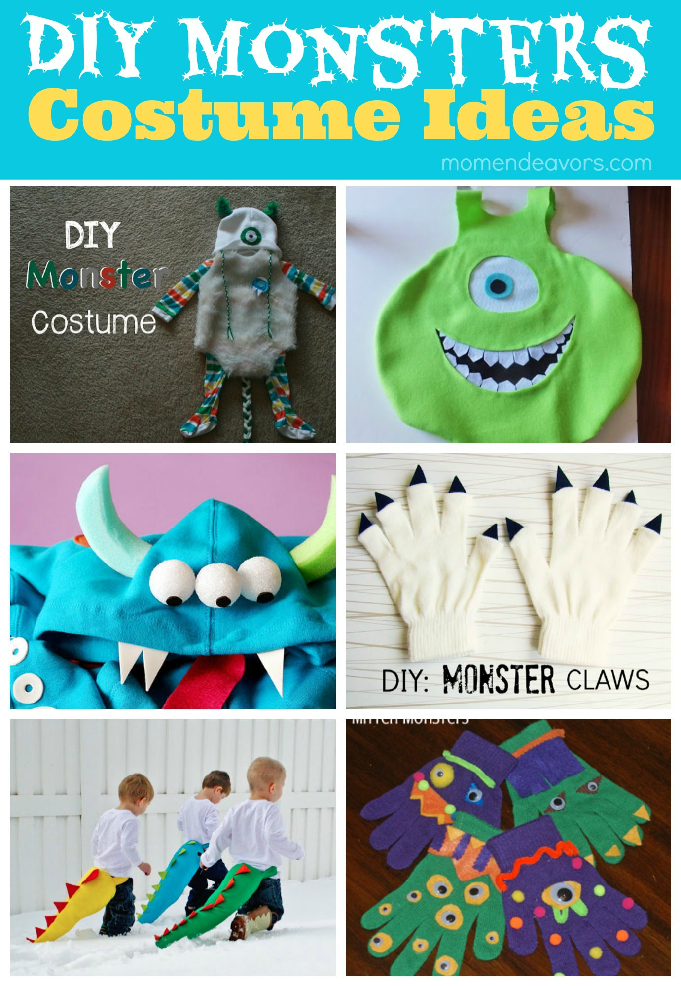 DIY Toddler Monster Costume
 Ideas for a Monsters University Halloween Pre order