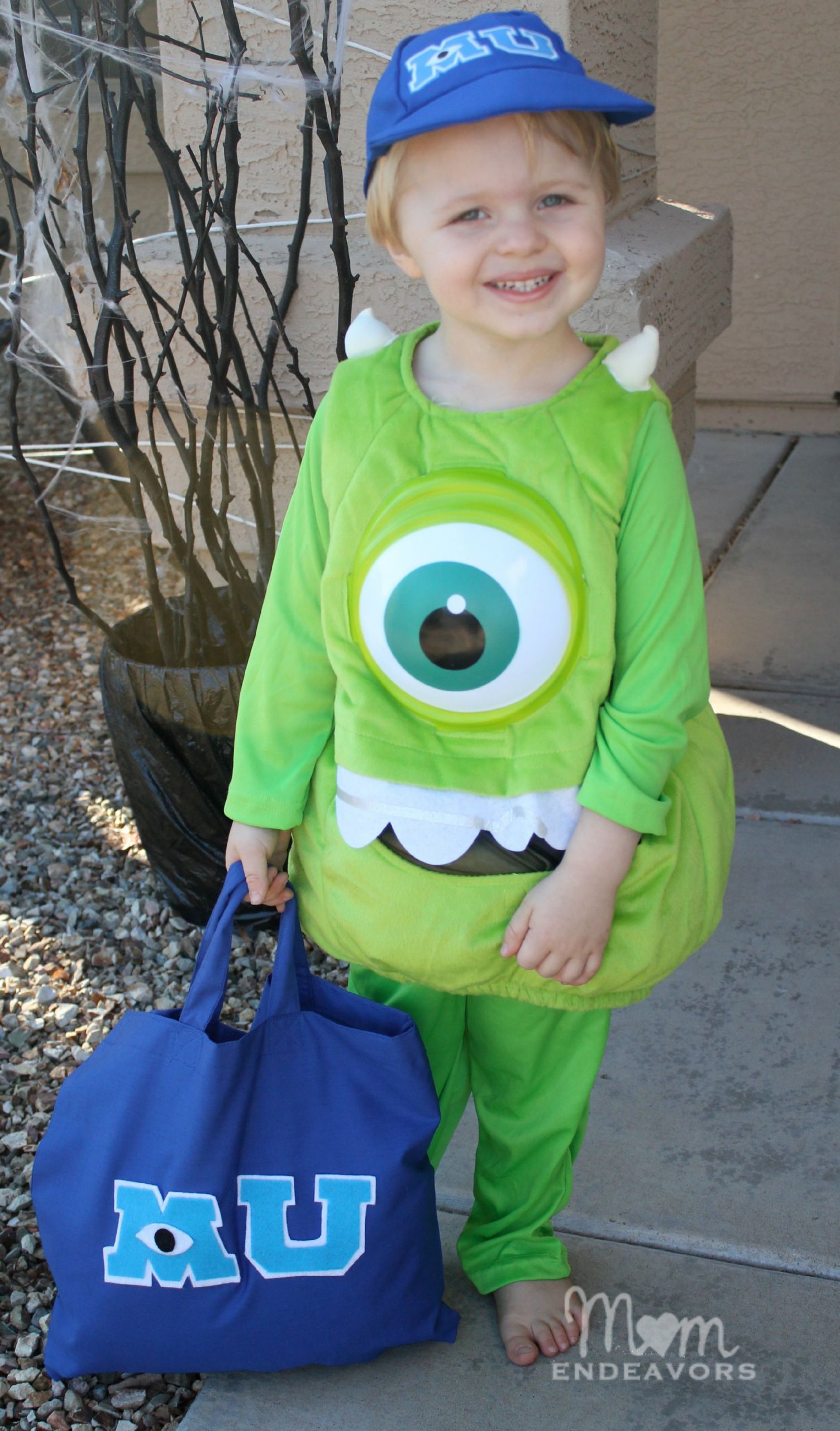 DIY Toddler Monster Costume
 DIY Monsters University Trick or Treat Bag