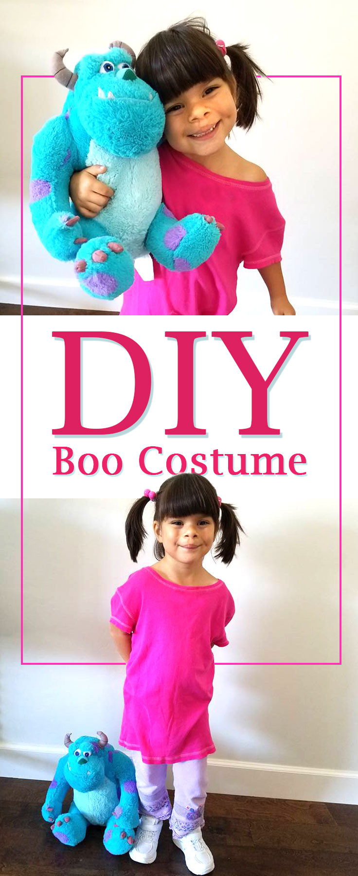 DIY Toddler Monster Costume
 Boo costume Easy DIY No Sew Boo Costume for this Halloween