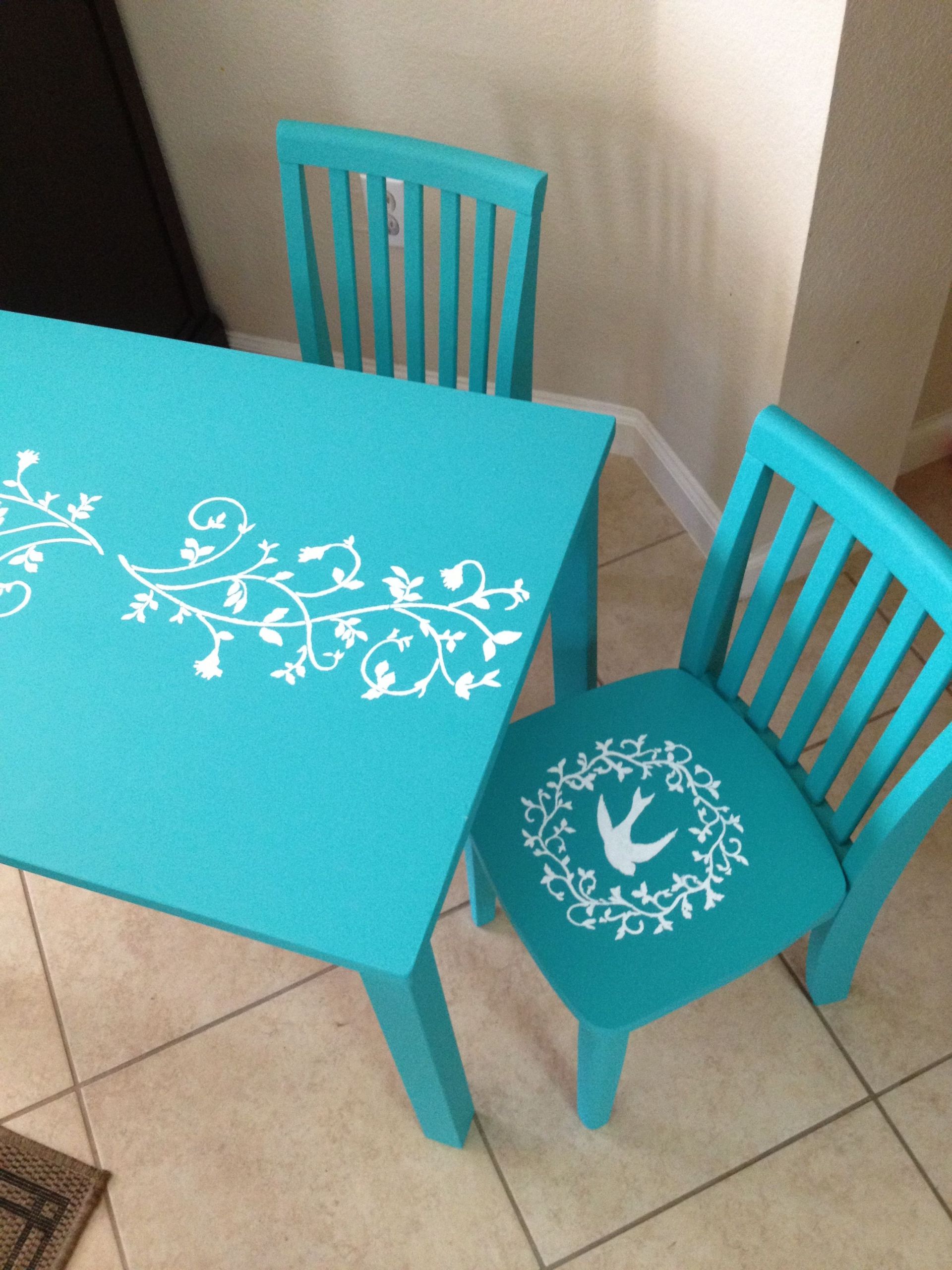 DIY Toddler Table And Chairs
 DIY Chalk Paint Kids Table and chairs