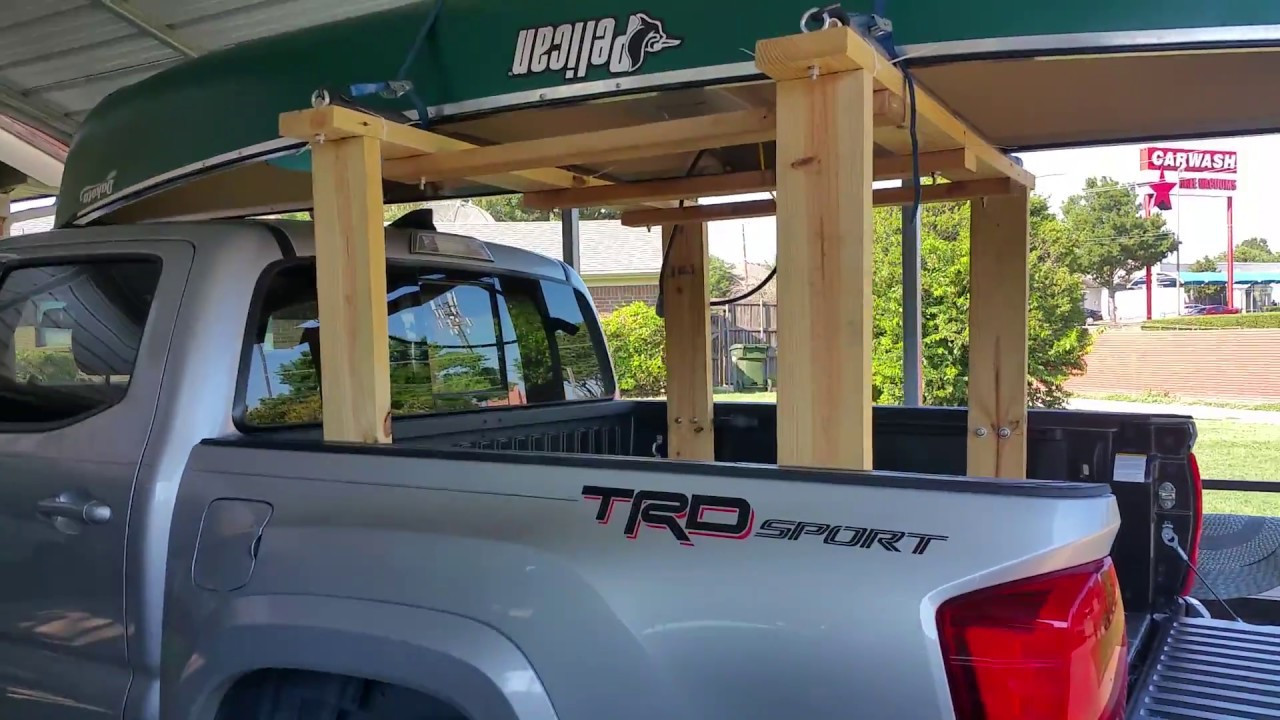 DIY Truck Canoe Rack
 DIY Homemade Truck Bed Rack Ladder Canoe Kayak