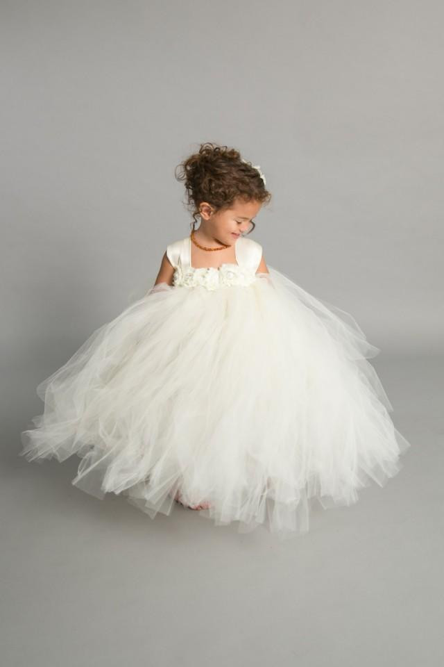 DIY Tulle Toddler Dress
 Flower Girl Dress Tulle Flower Girl Dress Ivory Dress