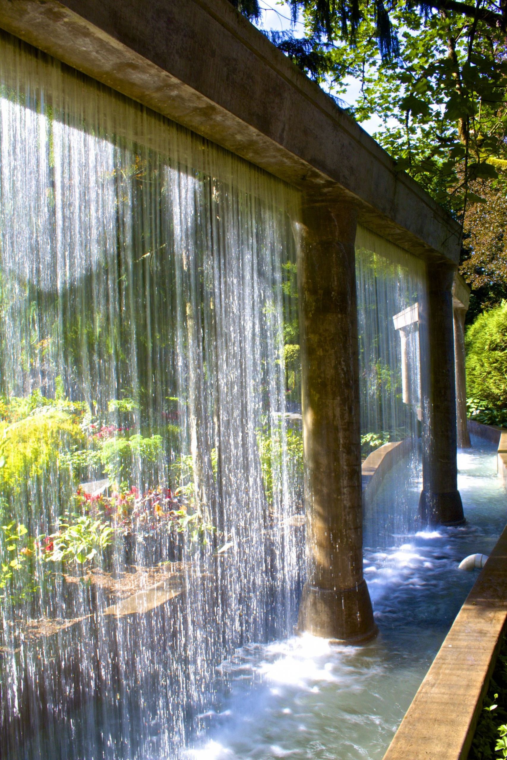DIY Water Wall Outdoor
 Water Wall Minter Gardens Chilliwack BC