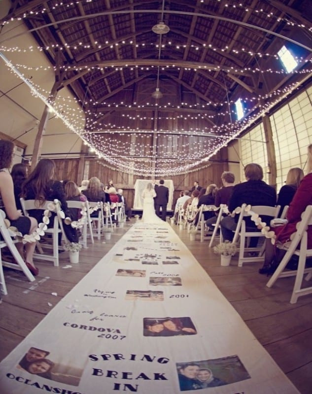 DIY Wedding Aisle Runners
 Sunday Inspiration Sharing your love story at your